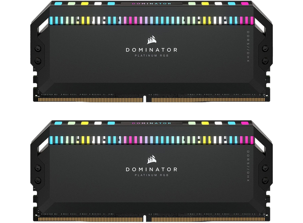 Оперативная память Corsair DIMM DDR5-6200 32768MB PC5-49600 (Kit of 2x16384MB) Dominator Platinum RGB Black (CMT32GX5M2X6200C36)  Оперативная память Corsair DIMM DDR5-6200 32768MB PC5-49600 (Kit of 2x16384MB) Dominator Platinum RGB Black (CMT32GX5M2X6200C36)