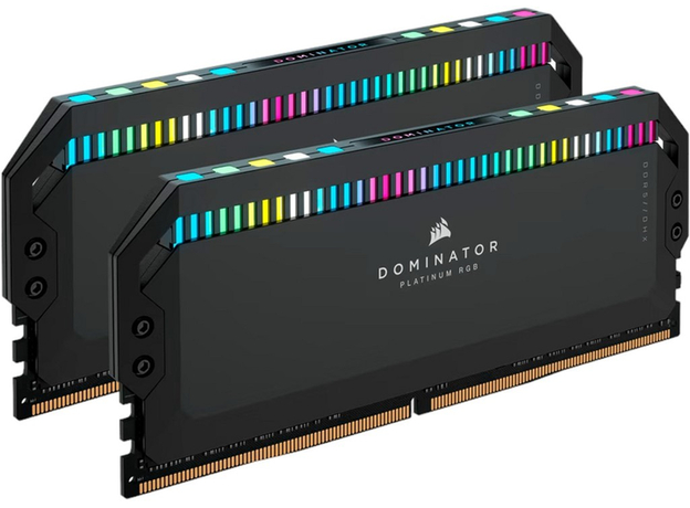 Оперативная память Corsair DIMM DDR5-6200 32768MB PC5-49600 (Kit of 2x16384MB) Dominator Platinum RGB Black (CMT32GX5M2X6200C36) - изображение 2 Оперативная память Corsair DIMM DDR5-6200 32768MB PC5-49600 (Kit of 2x16384MB) Dominator Platinum RGB Black (CMT32GX5M2X6200C36) - изображение 2