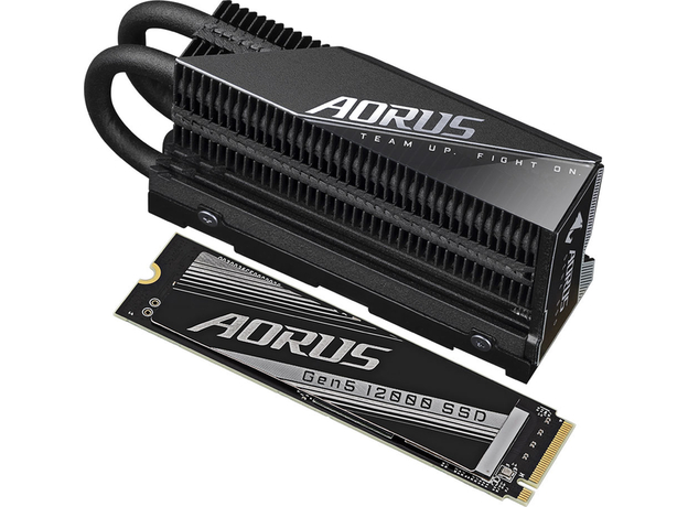 SSD диск Gigabyte Aorus Gen5 12000 2TB M.2 NVMe 2.0 PCIe 5.0 x4 3D NAND (TLC) (AG512K2TB) - изображение 2