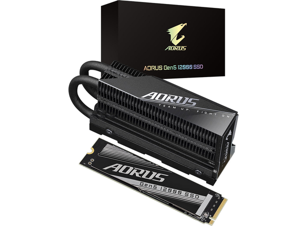 SSD диск Gigabyte Aorus Gen5 12000 2TB M.2 NVMe 2.0 PCIe 5.0 x4 3D NAND (TLC) (AG512K2TB) - изображение 5