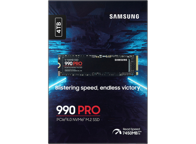 SSD Samsung 990 PRO 4TB M.2 2280 NVMe 2.0 PCIe 4.0 x4 V-NAND TLC (MZ-V9P4T0BW) - зображення 5 SSD Samsung 990 PRO 4TB M.2 2280 NVMe 2.0 PCIe 4.0 x4 V-NAND TLC (MZ-V9P4T0BW) - зображення 5