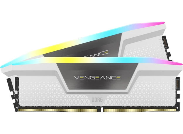 Оперативна пам'ять Corsair DDR5-6000 32768MB PC5-48000 (Kit of 2x16384) Vengeance RGB Black (CMH32GX5M2D6000C36W)  Оперативна пам'ять Corsair DDR5-6000 32768MB PC5-48000 (Kit of 2x16384) Vengeance RGB Black (CMH32GX5M2D6000C36W)