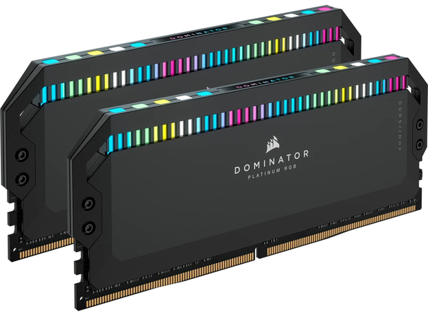 Оперативная память Corsair DDR5-6000 65536MB PC5-48000 (Kit of 2x32768) Dominator Platinum RGB Black (CMT64GX5M2B6000C40)  Оперативная память Corsair DDR5-6000 65536MB PC5-48000 (Kit of 2x32768) Dominator Platinum RGB Black (CMT64GX5M2B6000C40)
