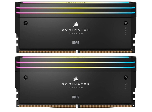 Оперативная память Corsair DDR5-6000 32768MB PC5-48000 (Kit of 2x16384) Dominator Titanium RGB (CMP32GX5M2B6000C30) 