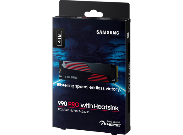 SSD диск Samsung 990 Pro Heatsink 4TB M.2 NVMe PCIe 4.0 V-NAND TLC (MZ-V9P4T0CW) - изображение 7 SSD диск Samsung 990 Pro Heatsink 4TB M.2 NVMe PCIe 4.0 V-NAND TLC (MZ-V9P4T0CW) - изображение 7