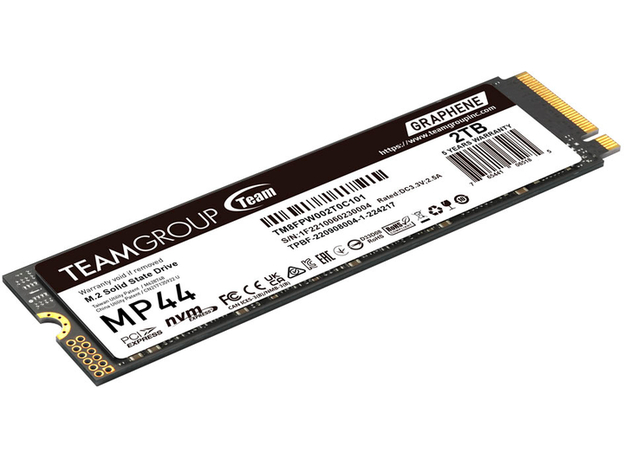 SSD диск Team Group MP44 2TB M.2 2280 PCIe 4.0 x4 3D NAND QLC (TM8FPW002T0C101) - изображение 4 SSD диск Team Group MP44 2TB M.2 2280 PCIe 4.0 x4 3D NAND QLC (TM8FPW002T0C101) - изображение 4