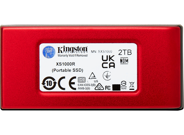 SSD Kingston XS1000 Portable 2000GB USB 3.2 Gen 2 Red (SXS1000R/2000G) - зображення 3 SSD Kingston XS1000 Portable 2000GB USB 3.2 Gen 2 Red (SXS1000R/2000G) - зображення 3