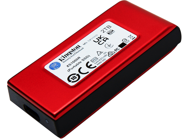 SSD Kingston XS1000 Portable 2000GB USB 3.2 Gen 2 Red (SXS1000R/2000G) - зображення 4 SSD Kingston XS1000 Portable 2000GB USB 3.2 Gen 2 Red (SXS1000R/2000G) - зображення 4