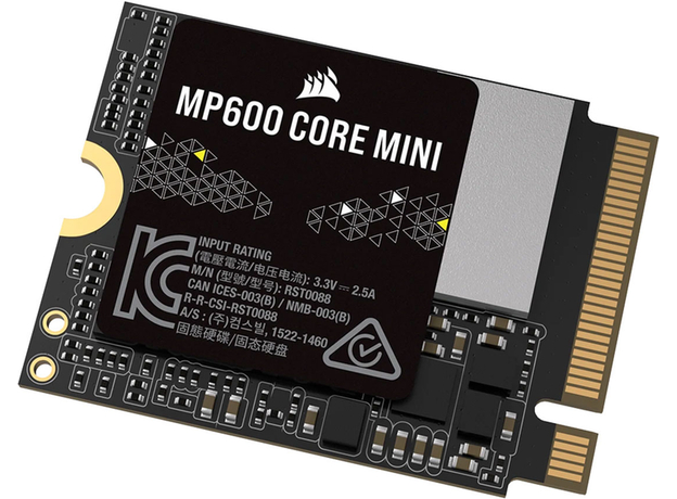 SSD диск Corsair MP600 Core Mini 2TB M.2 NVMe PCIe 4.0 x4 3D NAND (QLC) (CSSD-F2000GBMP600CMN) - изображение 2 SSD диск Corsair MP600 Core Mini 2TB M.2 NVMe PCIe 4.0 x4 3D NAND (QLC) (CSSD-F2000GBMP600CMN) - изображение 2