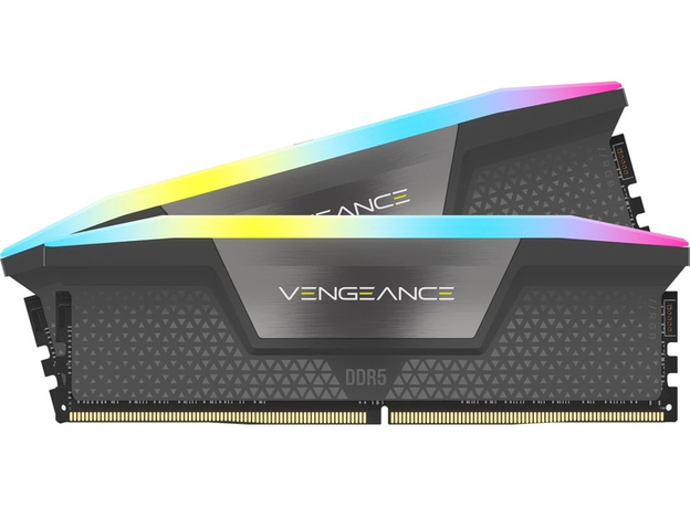 Оперативная память Corsair DDR5-5600 65536MB PC5-44800 (Kit of 2x32768) Vengeance RGB Grey (CMH64GX5M2B5600Z40K)  Оперативная память Corsair DDR5-5600 65536MB PC5-44800 (Kit of 2x32768) Vengeance RGB Grey (CMH64GX5M2B5600Z40K)
