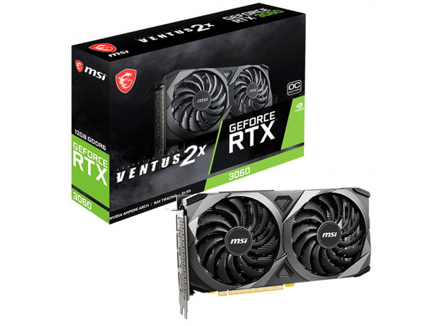 MSI PCI-Ex GeForce RTX 3060 Ventus 2X 12G OC LHR 12GB GDDR6 (192bit) (1807/15000) (HDMI, 3 x DisplayPort) (RTX 3060 VENTUS 2X 12G OC LHR) - изображение 5 MSI PCI-Ex GeForce RTX 3060 Ventus 2X 12G OC LHR 12GB GDDR6 (192bit) (1807/15000) (HDMI, 3 x DisplayPort) (RTX 3060 VENTUS 2X 12G OC LHR) - изображение 5