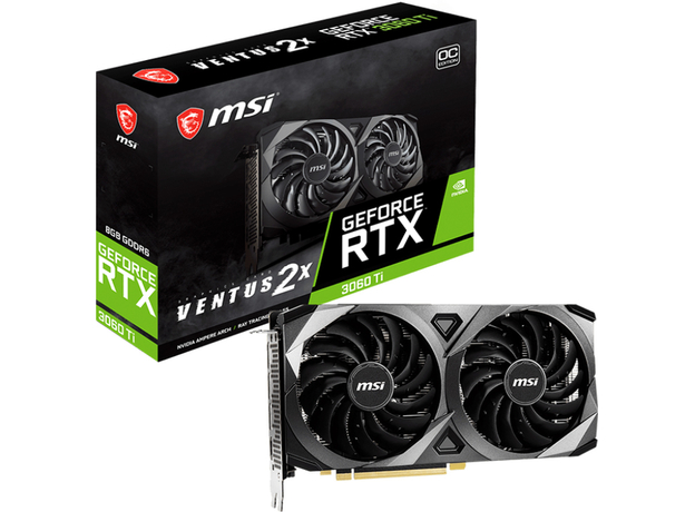MSI PCI-Ex GeForce RTX 3060 Ventus 2X 8G OC 8GB GDDR6 (128bit) (1695/14000) (HDMI, 3 x DisplayPort) (RTX 3060 VENTUS 2X 8G OC) - изображение 5