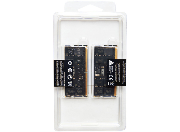 Оперативна пам'ять Kingston Fury SODIMM DDR5-5600 65536MB PC5-44800 (Kit of 2x32768) Impact 2Rx8 Black (KF556S40IBK2-64) - зображення 3 Оперативна пам'ять Kingston Fury SODIMM DDR5-5600 65536MB PC5-44800 (Kit of 2x32768) Impact 2Rx8 Black (KF556S40IBK2-64) - зображення 3