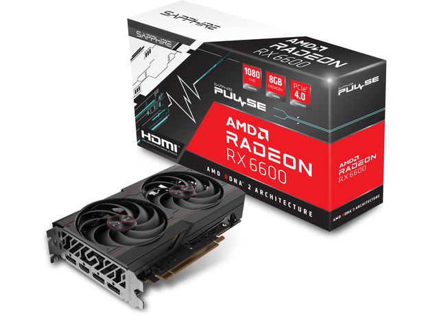 Sapphire PCI-Ex Radeon RX 6600 Pulse 8GB GDDR6 (128bit) (1792) (1 x HDMI, 3 x DisplayPort) (11310-01-20G) - изображение 3 Sapphire PCI-Ex Radeon RX 6600 Pulse 8GB GDDR6 (128bit) (1792) (1 x HDMI, 3 x DisplayPort) (11310-01-20G) - изображение 3