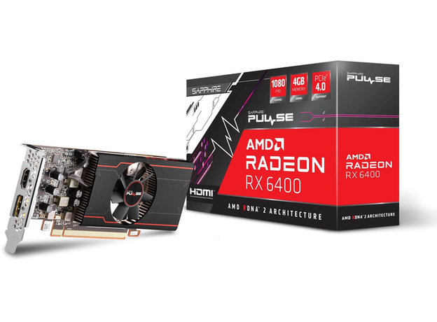 Sapphire PCI-Ex Radeon RX 6400 4GB GDDR6 (64bit) (780/16000) (1 x HDMI, 1 x DisplayPort) (11315-01-20G) - изображение 8 Sapphire PCI-Ex Radeon RX 6400 4GB GDDR6 (64bit) (780/16000) (1 x HDMI, 1 x DisplayPort) (11315-01-20G) - изображение 8
