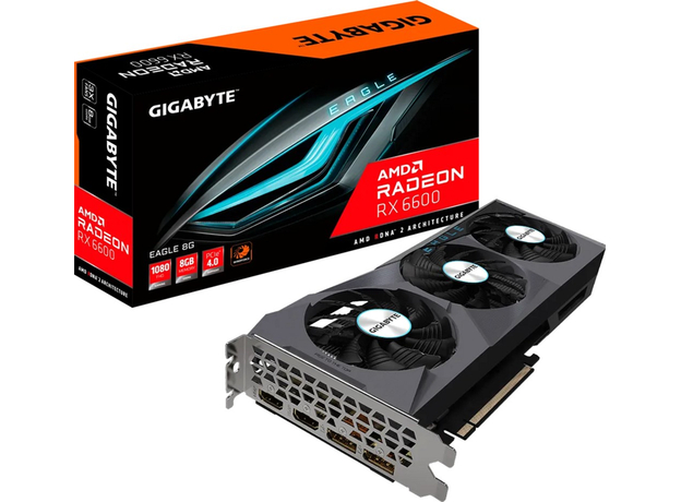Gigabyte PCI-Ex Radeon RX 6600 EAGLE 8G 8GB GDDR6 (128bit) (2044/14000) (2 x HDMI, 2 x DisplayPort) (GV-R66EAGLE-8GD) - изображение 8 Gigabyte PCI-Ex Radeon RX 6600 EAGLE 8G 8GB GDDR6 (128bit) (2044/14000) (2 x HDMI, 2 x DisplayPort) (GV-R66EAGLE-8GD) - изображение 8