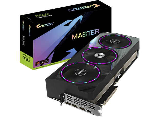 Gigabyte PCI-Ex GeForce RTX 4090 Aorus Master 24G 24GB GDDR6X (384bit) (2550/21000) (HDMI, 3 x DisplayPort) (GV-N4090AORUS M-24GD) - зображення 9