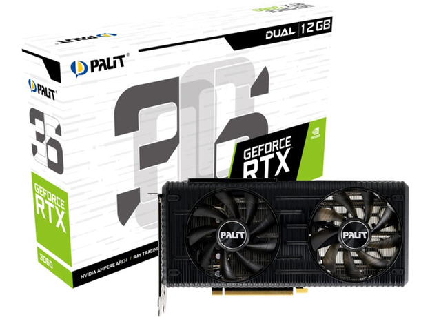 Palit PCI-Ex GeForce RTX 3060 Dual 12GB GDDR6 (192bit) (1777/15000) (3 x DisplayPort, HDMI) (NE63060019K9-190AD) - изображение 6