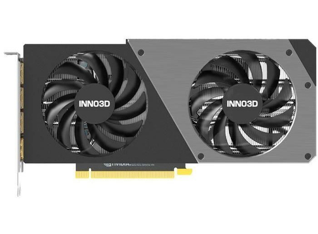 INNO3D PCI-Ex GeForce RTX 4060 Ti Twin X2 OC 8GB GDDR6 (128bit) (2565/18000) (1 х HDMI, 3 x DisplayPort) (N406T2-08D6X-171153N)  INNO3D PCI-Ex GeForce RTX 4060 Ti Twin X2 OC 8GB GDDR6 (128bit) (2565/18000) (1 х HDMI, 3 x DisplayPort) (N406T2-08D6X-171153N)