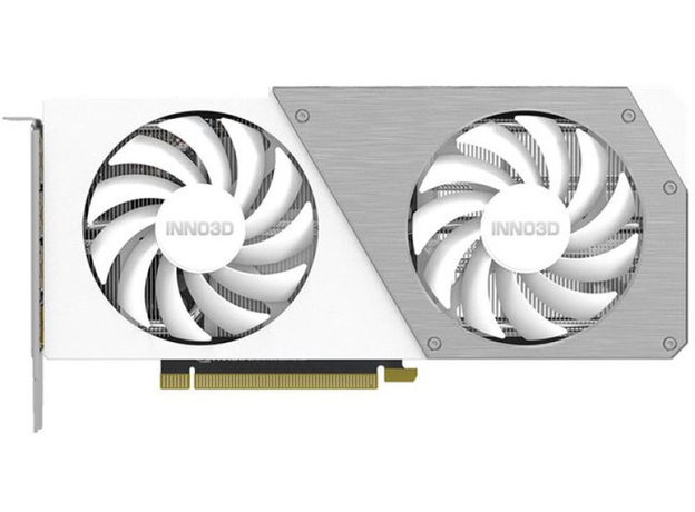 INNO3D PCI-Ex GeForce RTX 4060 Ti Twin X2 OC White 8GB GDDR6 (128bit) (2565/18000) (1 х HDMI, 3 x DisplayPort) (N406T2-08D6X-171153W)  INNO3D PCI-Ex GeForce RTX 4060 Ti Twin X2 OC White 8GB GDDR6 (128bit) (2565/18000) (1 х HDMI, 3 x DisplayPort) (N406T2-08D6X-171153W)