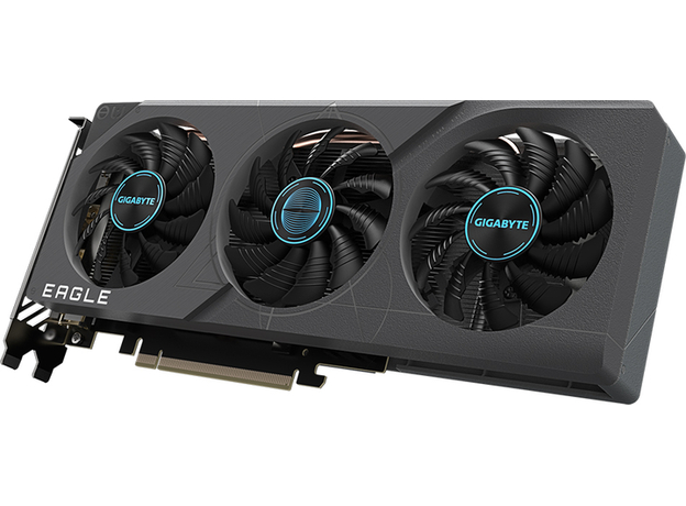 Відеокарта Gigabyte PCI-Ex GeForce RTX 4060 Egle OC 8GB GDDR6 (128bit) (17000) (2 x HDMI, 2 x DisplayPort) (GV-N4060EAGLE OC-8GD) - зображення 2 Відеокарта Gigabyte PCI-Ex GeForce RTX 4060 Egle OC 8GB GDDR6 (128bit) (17000) (2 x HDMI, 2 x DisplayPort) (GV-N4060EAGLE OC-8GD) - зображення 2