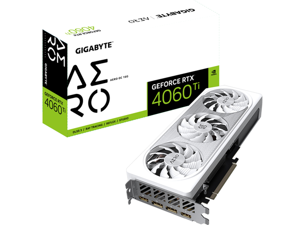 Видеокарта Gigabyte PCI-Ex GeForce RTX 4060 Ti Aero OC 16GB GDDR6 (128bit) (2580/18000) (2 x HDMI, 2 x DisplayPort) (GV-N406TAERO OC-16GD) - изображение 8 Видеокарта Gigabyte PCI-Ex GeForce RTX 4060 Ti Aero OC 16GB GDDR6 (128bit) (2580/18000) (2 x HDMI, 2 x DisplayPort) (GV-N406TAERO OC-16GD) - изображение 8