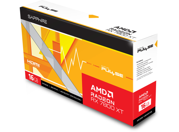 Відеокарта Sapphire PCI-Ex Radeon RX 7800 XT Pulse 16GB GDDR6 (256bit) (2430/19500) (2 х HDMI, 2 x DisplayPort) (11330-02-20G) - зображення 6
