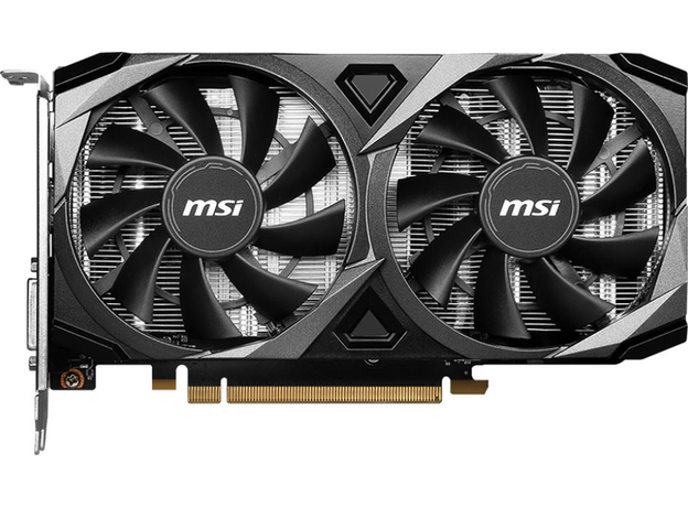 Видеокарта MSI PCI-Ex GeForce RTX 3050 Ventus 2X XS 8G OC 8GB GDDR6 (128bit) (1807/14000) (HDMI, DisplayPort, DL-DVI-D) (V809-4266R)  Видеокарта MSI PCI-Ex GeForce RTX 3050 Ventus 2X XS 8G OC 8GB GDDR6 (128bit) (1807/14000) (HDMI, DisplayPort, DL-DVI-D) (V809-4266R)