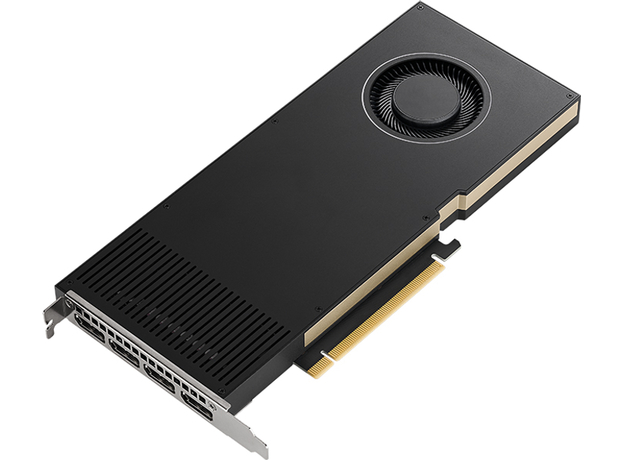 Видеокарта PNY PCI-Ex NVIDIA RTX A4000 16GB GDDR6 (256bit) (4 x DisplayPort) (VCNRTXA4000-PB) - изображение 2 Видеокарта PNY PCI-Ex NVIDIA RTX A4000 16GB GDDR6 (256bit) (4 x DisplayPort) (VCNRTXA4000-PB) - изображение 2