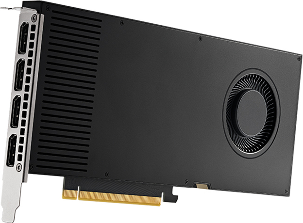 Видеокарта PNY PCI-Ex NVIDIA RTX A4000 16GB GDDR6 (256bit) (4 x DisplayPort) (VCNRTXA4000-PB) - изображение 3 Видеокарта PNY PCI-Ex NVIDIA RTX A4000 16GB GDDR6 (256bit) (4 x DisplayPort) (VCNRTXA4000-PB) - изображение 3