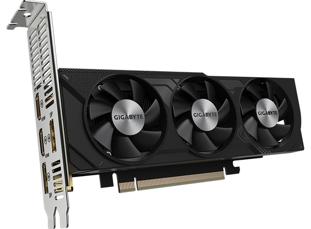 Видеокарта Gigabyte PCI-Ex GeForce RTX 4060 OC Low Profile 8GB GDDR6 (128bit) (2475/17000) (2 x HDMI, 2 x DisplayPort) (GV-N4060OC-8GL) - изображение 2 Видеокарта Gigabyte PCI-Ex GeForce RTX 4060 OC Low Profile 8GB GDDR6 (128bit) (2475/17000) (2 x HDMI, 2 x DisplayPort) (GV-N4060OC-8GL) - изображение 2