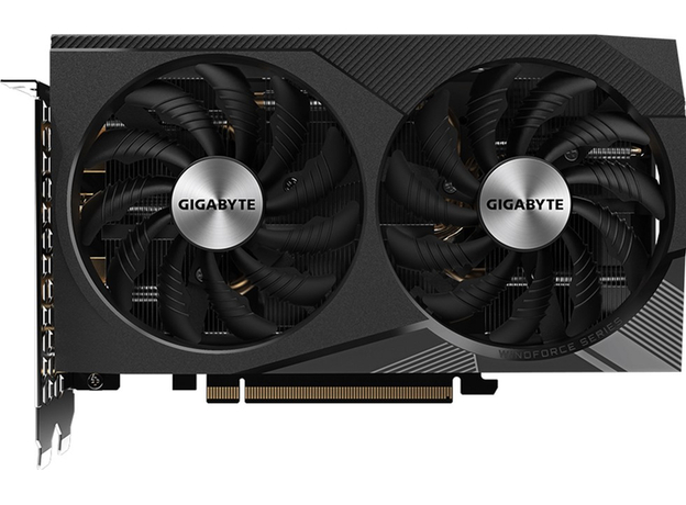 Видеокарта Gigabyte PCI-Ex GeForce RTX 3060 Windforce OC 12G (rev. 2.0) 12GB GDDR6 (192bit) (1792/15000) (2 х HDMI, 2 х DisplayPort) (GV-N3060WF2OC-12GD)  Видеокарта Gigabyte PCI-Ex GeForce RTX 3060 Windforce OC 12G (rev. 2.0) 12GB GDDR6 (192bit) (1792/15000) (2 х HDMI, 2 х DisplayPort) (GV-N3060WF2OC-12GD)