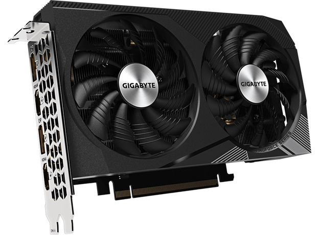 Видеокарта Gigabyte PCI-Ex GeForce RTX 3060 Windforce OC 12G (rev. 2.0) 12GB GDDR6 (192bit) (1792/15000) (2 х HDMI, 2 х DisplayPort) (GV-N3060WF2OC-12GD) - изображение 2 Видеокарта Gigabyte PCI-Ex GeForce RTX 3060 Windforce OC 12G (rev. 2.0) 12GB GDDR6 (192bit) (1792/15000) (2 х HDMI, 2 х DisplayPort) (GV-N3060WF2OC-12GD) - изображение 2