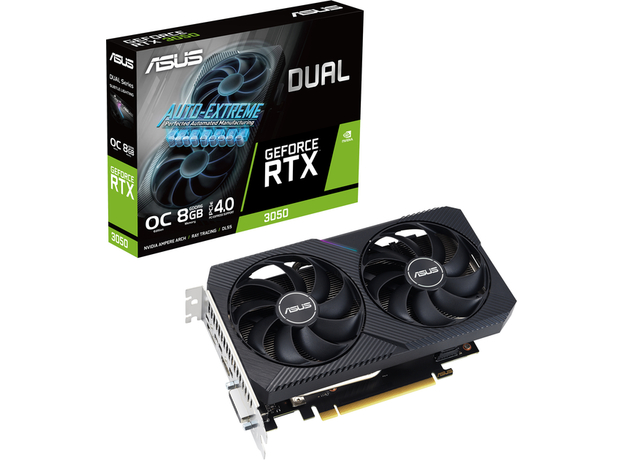 Видеокарта ASUS PCI-Ex GeForce RTX 3050 Dual OC Edition V2 LHR 8GB GDDR6 (128bit) (1852/14000) (HDMI, DisplayPort, DVI-D) (90YV0GH6-M0NA00) - изображение 12 Видеокарта ASUS PCI-Ex GeForce RTX 3050 Dual OC Edition V2 LHR 8GB GDDR6 (128bit) (1852/14000) (HDMI, DisplayPort, DVI-D) (90YV0GH6-M0NA00) - изображение 12