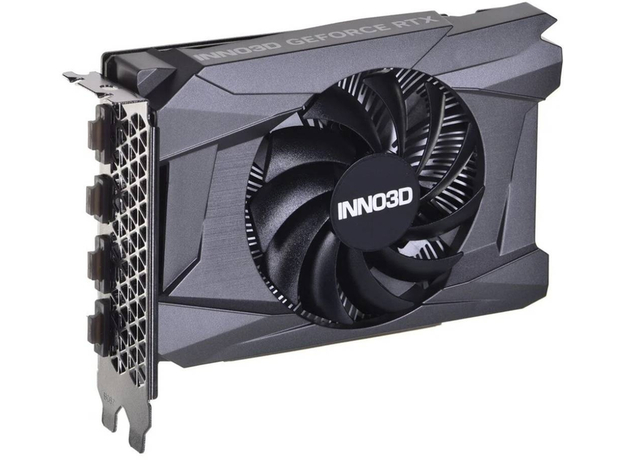 Видеокарта INNO3D PCI-Ex GeForce RTX 4060 Compact 8GB GDDR6 (128bit) (2460/17000) (HDMI, 3 x DisplayPort) (N40601-08D6-173050N) - изображение 2 Видеокарта INNO3D PCI-Ex GeForce RTX 4060 Compact 8GB GDDR6 (128bit) (2460/17000) (HDMI, 3 x DisplayPort) (N40601-08D6-173050N) - изображение 2
