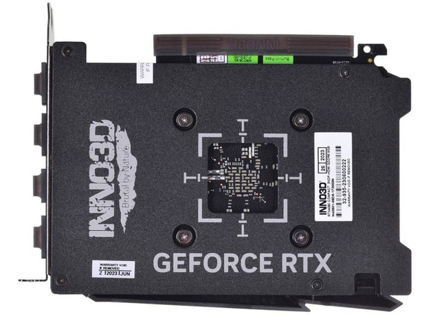 Видеокарта INNO3D PCI-Ex GeForce RTX 4060 Compact 8GB GDDR6 (128bit) (2460/17000) (HDMI, 3 x DisplayPort) (N40601-08D6-173050N) - изображение 4 Видеокарта INNO3D PCI-Ex GeForce RTX 4060 Compact 8GB GDDR6 (128bit) (2460/17000) (HDMI, 3 x DisplayPort) (N40601-08D6-173050N) - изображение 4
