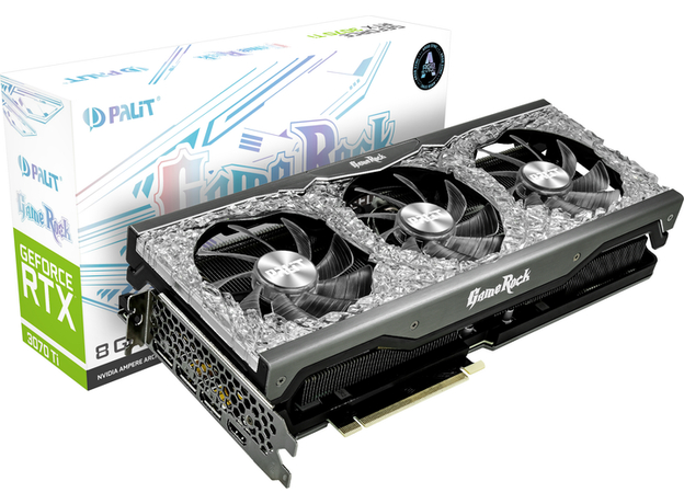 Видеокарта Palit PCI-Ex GeForce RTX 3070 Ti GameRock 8GB GDDR6X 256bit (NED307T019P2-1047G) - изображение 10 Видеокарта Palit PCI-Ex GeForce RTX 3070 Ti GameRock 8GB GDDR6X 256bit (NED307T019P2-1047G) - изображение 10