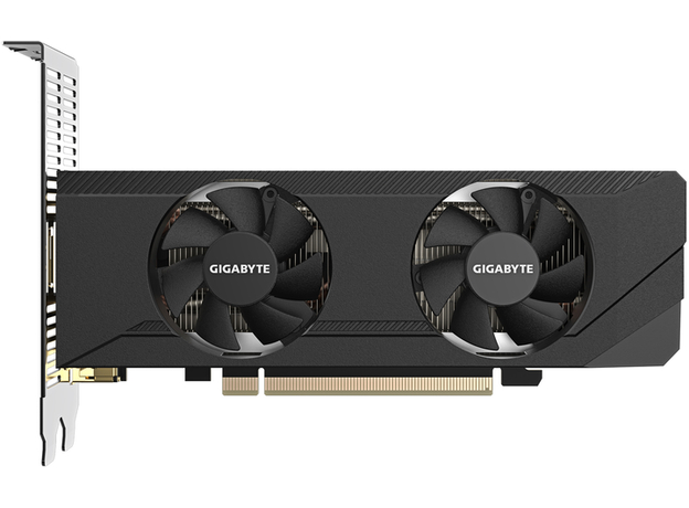 Видеокарта Gigabyte PCI-Ex GeForce RTX 3050 Low Profile OC 6GB GDDR6 (96bit) (1477/14000) (2 х HDMI, 2 x DisplayPort) (GV-N3050OC-6GL) 
