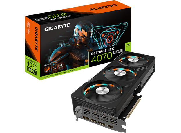 Відеокарта Gigabyte PCI-Ex GeForce RTX 4070 Super Gaming OC 12G 12GB GDDR6X (192bit) (2565/21000) (HDMI, 3 x DisplayPort) (GV-N407SGAMING OC-12GD) - зображення 8 Відеокарта Gigabyte PCI-Ex GeForce RTX 4070 Super Gaming OC 12G 12GB GDDR6X (192bit) (2565/21000) (HDMI, 3 x DisplayPort) (GV-N407SGAMING OC-12GD) - зображення 8
