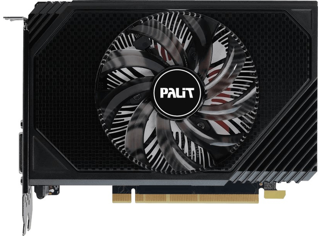 Видеокарта Palit PCI-Ex GeForce RTX 3050 StormX 6GB GDDR6 (96bit) (1470/14000) (1 x DisplayPort, 1 x HDMI, 1 x DVI) (NE63050018JE-1070F) 