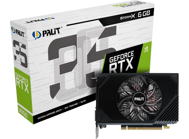 Видеокарта Palit PCI-Ex GeForce RTX 3050 StormX 6GB GDDR6 (96bit) (1470/14000) (1 x DisplayPort, 1 x HDMI, 1 x DVI) (NE63050018JE-1070F) - изображение 7