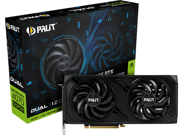 Видеокарта Palit PCI-Ex GeForce RTX 4070 Super Dual 12GB GDDR6X (192bit) (2475/21000) (1 x HDMI, 3 x DisplayPort) (NED407S019K9-1043D) - изображение 10