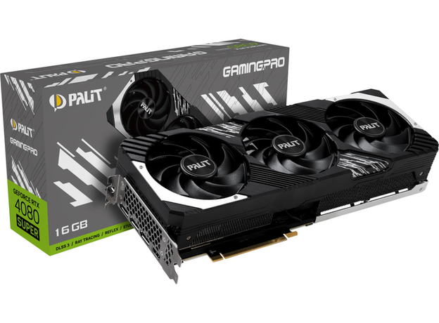 Видеокарта Palit PCI-Ex GeForce RTX 4080 Super GamingPro 16GB GDDR6X (256bit) (2550/23000) (1 x HDMI, 3 x DisplayPort) (NED408S019T2-1032A) - изображение 8 Видеокарта Palit PCI-Ex GeForce RTX 4080 Super GamingPro 16GB GDDR6X (256bit) (2550/23000) (1 x HDMI, 3 x DisplayPort) (NED408S019T2-1032A) - изображение 8
