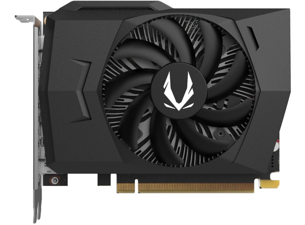 Відеокарта ZOTAC PCI-Ex GeForce RTX 3050 Solo 6GB GDDR6 (96bit) (1470/14000) (1 x HDMI, 3 x DisplayPort) (ZT-A30510G-10L)  Відеокарта ZOTAC PCI-Ex GeForce RTX 3050 Solo 6GB GDDR6 (96bit) (1470/14000) (1 x HDMI, 3 x DisplayPort) (ZT-A30510G-10L)