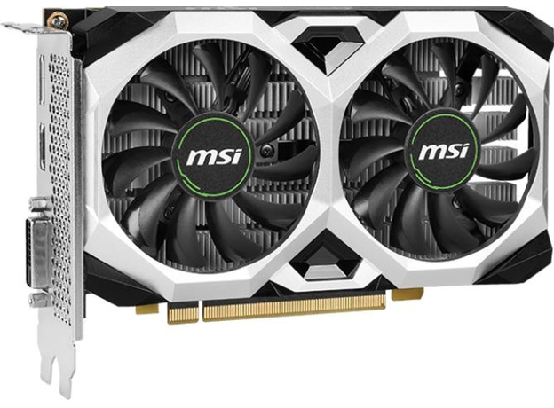 Видеокарта MSI PCI-Ex GeForce GTX 1650 D6 Ventus XS OCV3 4GB GDDR6 (128bit) (1620/12000) (DisplayPort, HDMI, DL-DVI-D) (V812-003R) - изображение 2 Видеокарта MSI PCI-Ex GeForce GTX 1650 D6 Ventus XS OCV3 4GB GDDR6 (128bit) (1620/12000) (DisplayPort, HDMI, DL-DVI-D) (V812-003R) - изображение 2