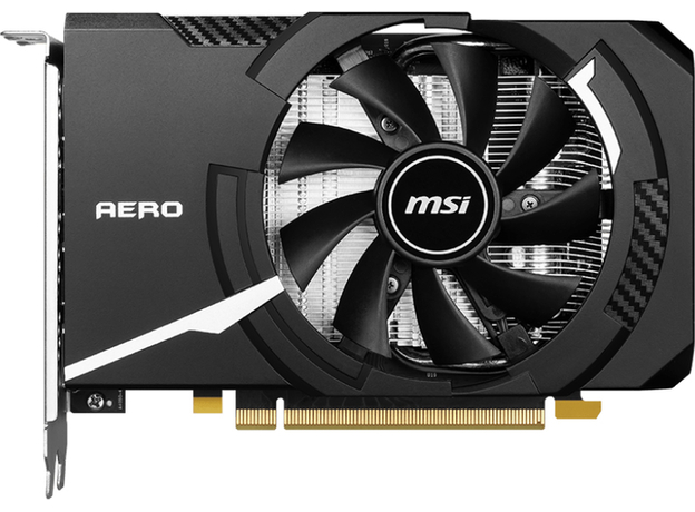 Видеокарта MSI PCI-Ex GeForce RTX 4060 Aero ITX 8G OC 8GB GDDR6 (128bit) (2505/17000) (HDMI, 3 x DisplayPort) (V812-012R)  Видеокарта MSI PCI-Ex GeForce RTX 4060 Aero ITX 8G OC 8GB GDDR6 (128bit) (2505/17000) (HDMI, 3 x DisplayPort) (V812-012R)