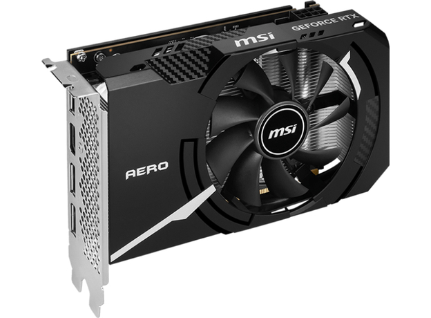 Видеокарта MSI PCI-Ex GeForce RTX 4060 Aero ITX 8G OC 8GB GDDR6 (128bit) (2505/17000) (HDMI, 3 x DisplayPort) (V812-012R) - изображение 2 Видеокарта MSI PCI-Ex GeForce RTX 4060 Aero ITX 8G OC 8GB GDDR6 (128bit) (2505/17000) (HDMI, 3 x DisplayPort) (V812-012R) - изображение 2