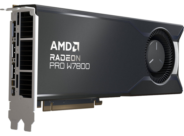 Видеокарта AMD PCI-Ex Radeon PRO W7800 32 GB GDDR6 ECC (256bit) (3 x DisplayPort, 1 x Mini DisplayPort) (100-300000075)  Видеокарта AMD PCI-Ex Radeon PRO W7800 32 GB GDDR6 ECC (256bit) (3 x DisplayPort, 1 x Mini DisplayPort) (100-300000075)