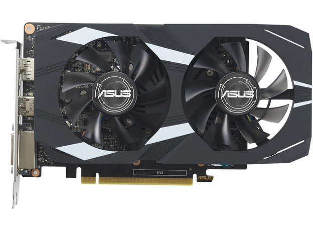 Видеокарта ASUS PCI-Ex GeForce GTX 1650 Dual OC Edition Evo 4GB GDDR6 (128bit) (1785/12000) (DVI-D, HDMI, DisplayPort) (DUAL-GTX1650-O4GD6-P-EVO)  Видеокарта ASUS PCI-Ex GeForce GTX 1650 Dual OC Edition Evo 4GB GDDR6 (128bit) (1785/12000) (DVI-D, HDMI, DisplayPort) (DUAL-GTX1650-O4GD6-P-EVO)