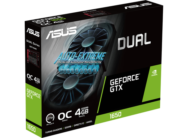 Видеокарта ASUS PCI-Ex GeForce GTX 1650 Dual OC Edition Evo 4GB GDDR6 (128bit) (1785/12000) (DVI-D, HDMI, DisplayPort) (DUAL-GTX1650-O4GD6-P-EVO) - изображение 8 Видеокарта ASUS PCI-Ex GeForce GTX 1650 Dual OC Edition Evo 4GB GDDR6 (128bit) (1785/12000) (DVI-D, HDMI, DisplayPort) (DUAL-GTX1650-O4GD6-P-EVO) - изображение 8